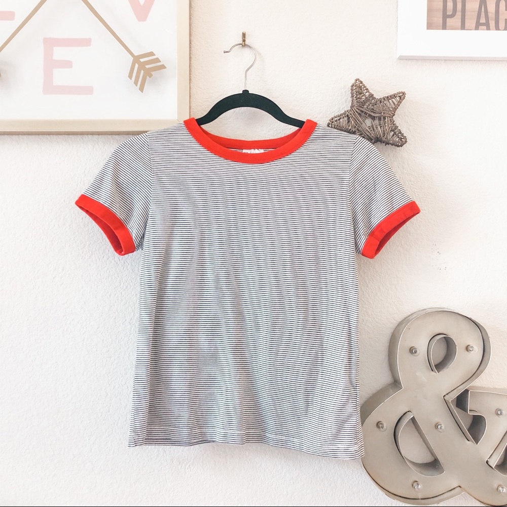 🥑 2/$40 H&M striped baseball tee